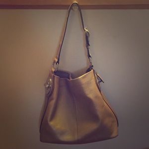 Tan leather Coach bag